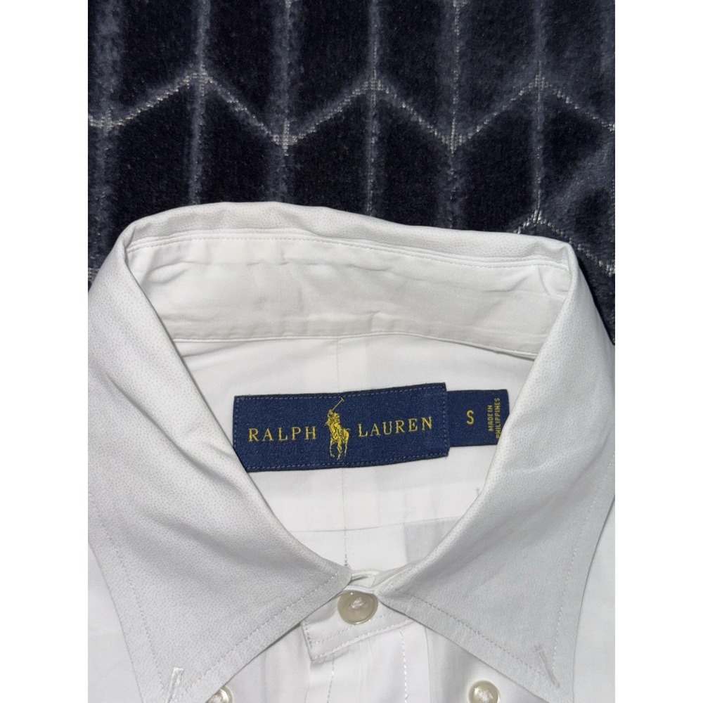 Polo Ralph Lauren Men's Button Down Poplin Shirt White Size Small - Picture 4 of 8